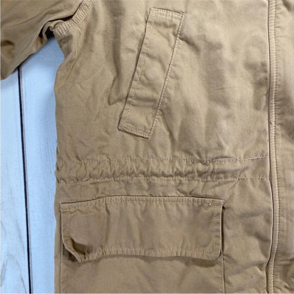 Madewell Jacket Womens Large Tan Cotton Utility Field Casual Pockets Style G4853 - Picture 4 of 12